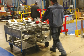 IDEC EZ WHEEL AWD 150 heavy loads industrial trolley