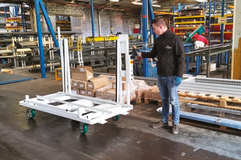 IDEC EZ WHEEL AWD 150 Single sided trolley with electric assistance