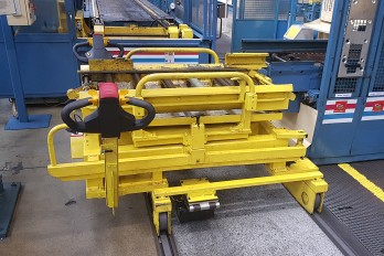 Convoyeur pour industrie automobile équipé d’une roue ez Wheel AWD® 150.