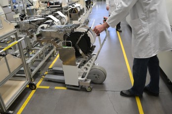 Special machinery motorized by a Series 300I wheel