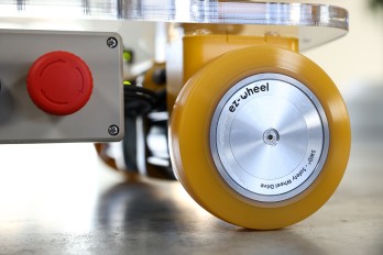 Les motoréducteurs sécuritaires SWD® Core sont équipés de roues de diamètre 125 mm.